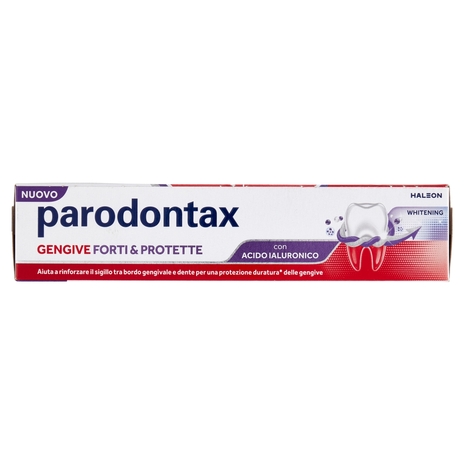 Parodontax Dentifricio Gengive Forti & Protette Whitening con Acido Ialuronico 75 ml